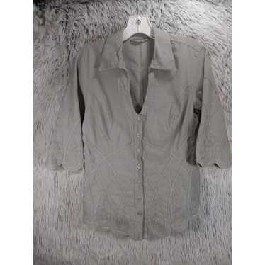 Softs Soft Surroundings Blouse Womans XS Gray Col… - image 1