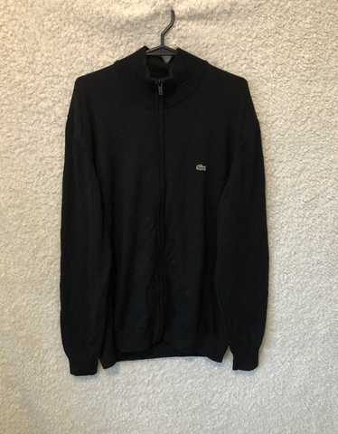 Lacoste Wool Sweatshirt Lacoste Black zip