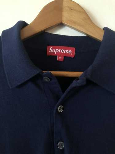 Supreme Rugby Sweatshirt in Navy Blue Cotton ref.523975 - Joli Closet