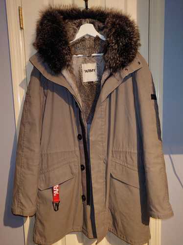 Yves Salomon Yves Salomon Army Grey Fur Parka