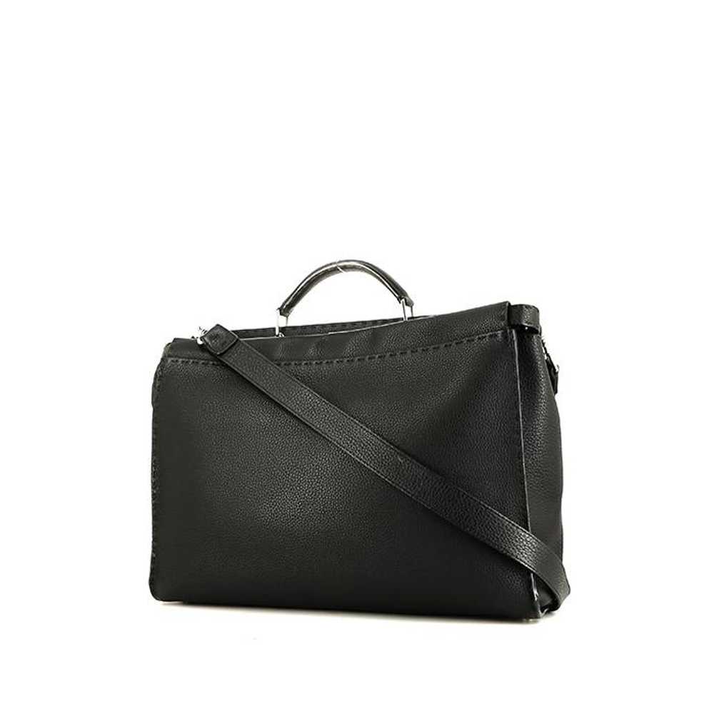 Fendi Peekaboo large model handbag in black leath… - image 1