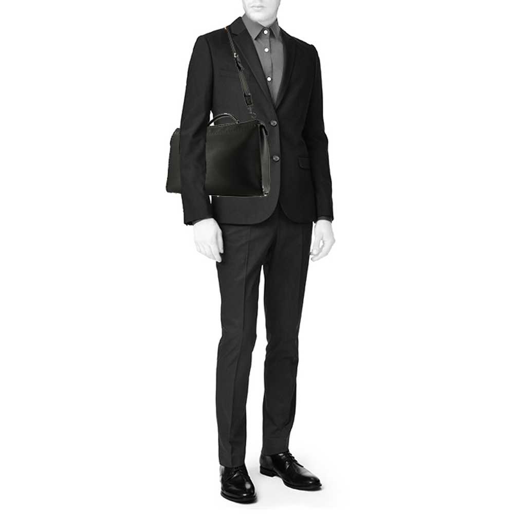 Fendi Peekaboo large model handbag in black leath… - image 3
