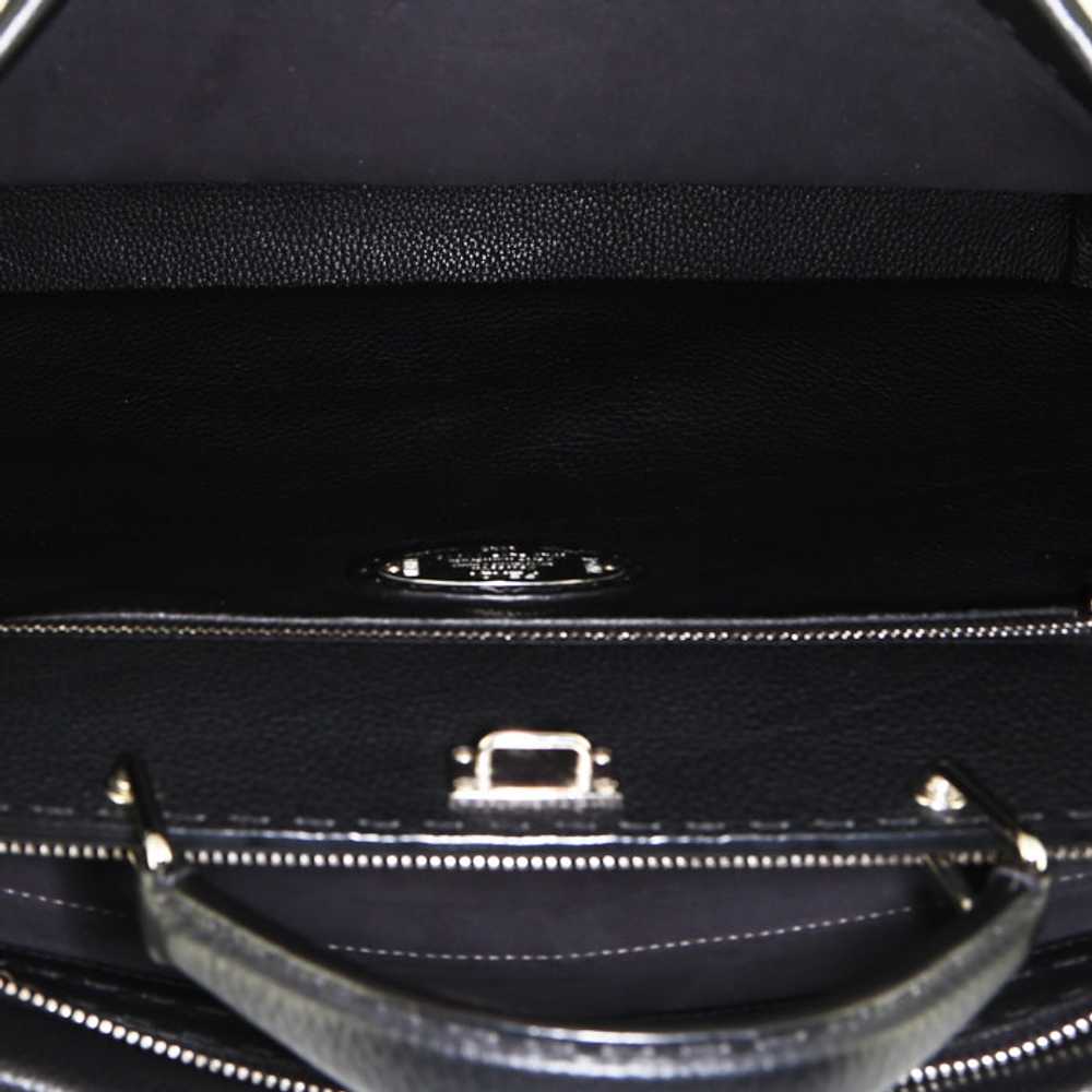 Fendi Peekaboo large model handbag in black leath… - image 4