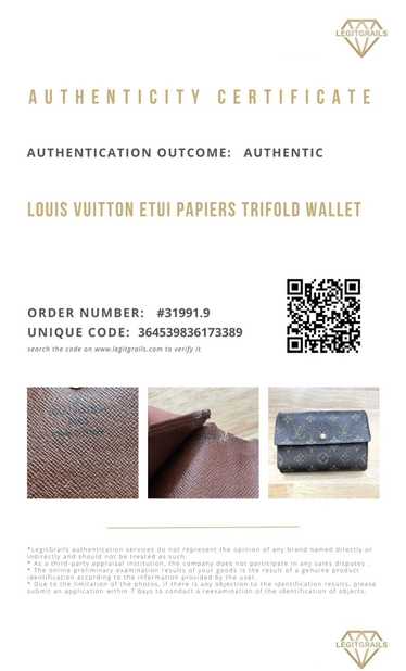 Louis Vuitton Monogram Portofeuil Anais M60402 Women,Men Monogram Wallet ( tri-fold) Monogram