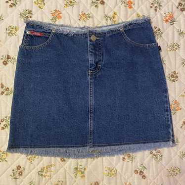 Vintage Denim Mini Skirt - image 1