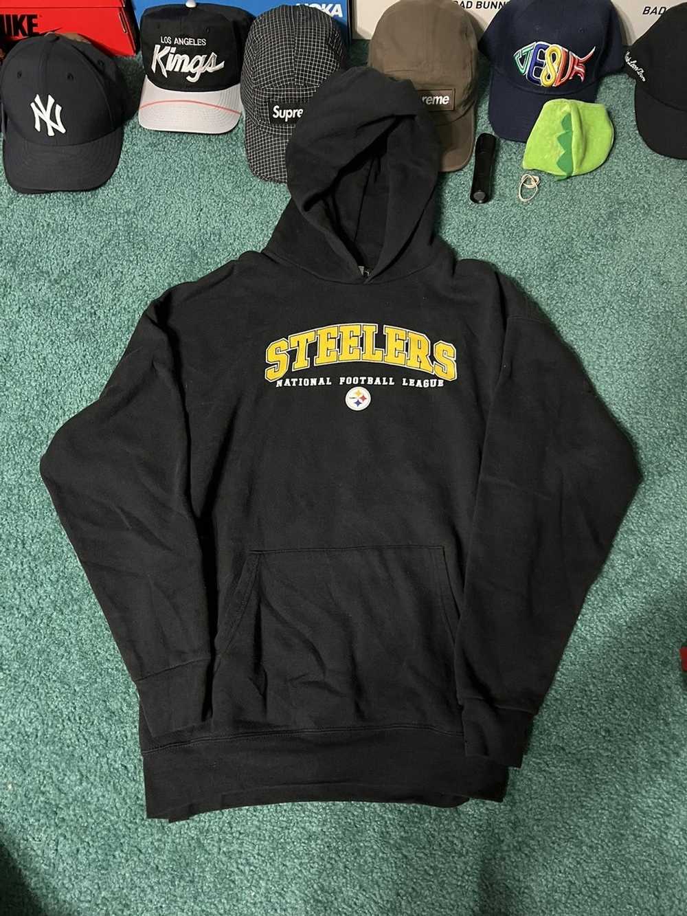 Vintage 00s Yellow Pittsburgh Steelers NFL Team Apperal Hoodie - 6X-Large  Cotton– Domno Vintage