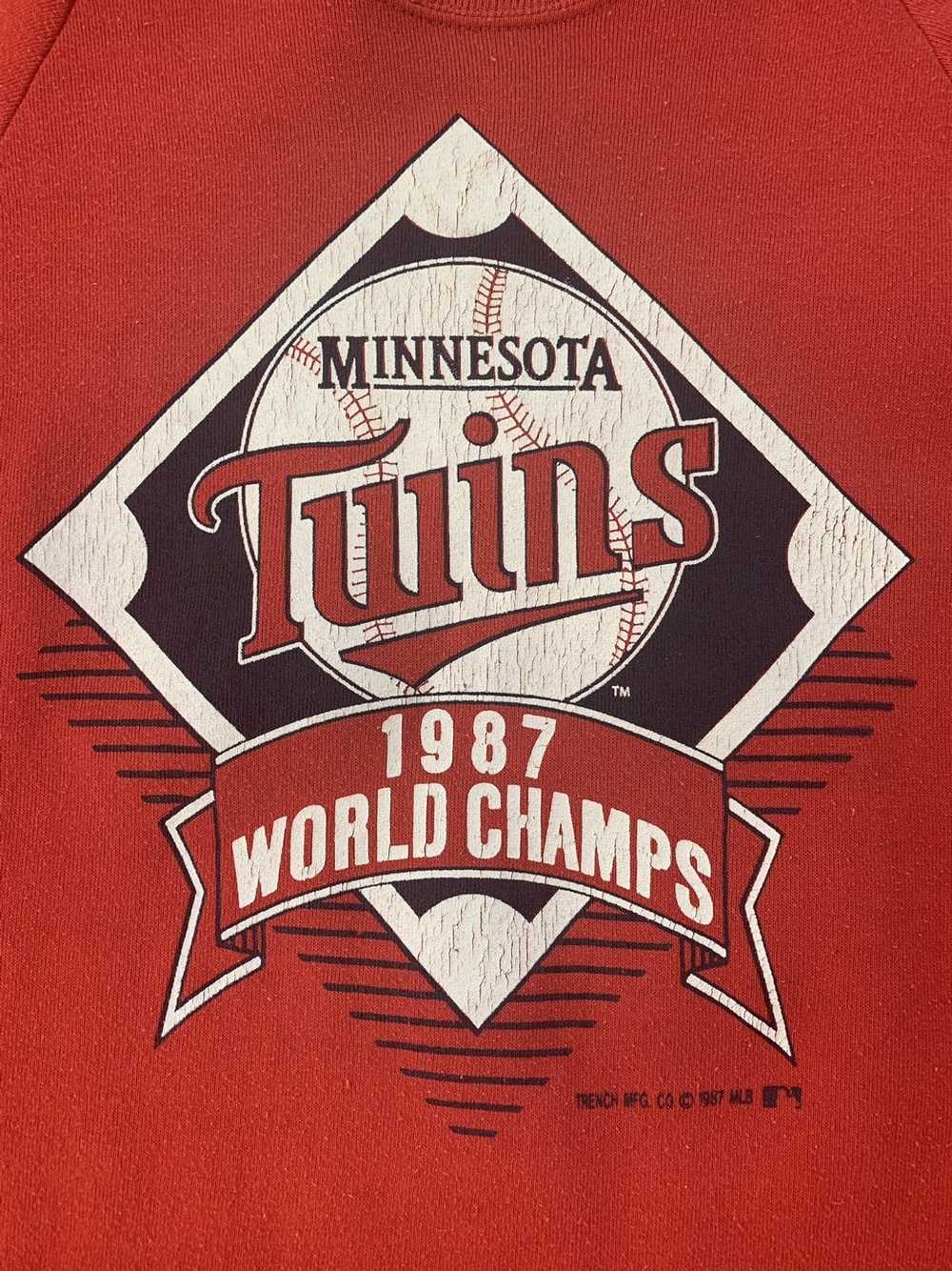 Jerzees Minnesota Twins World Champions Sweatshirt - image 2