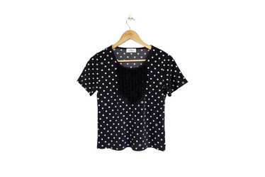 Courreges 90s COURRÈGES Black with White polkadot… - image 1