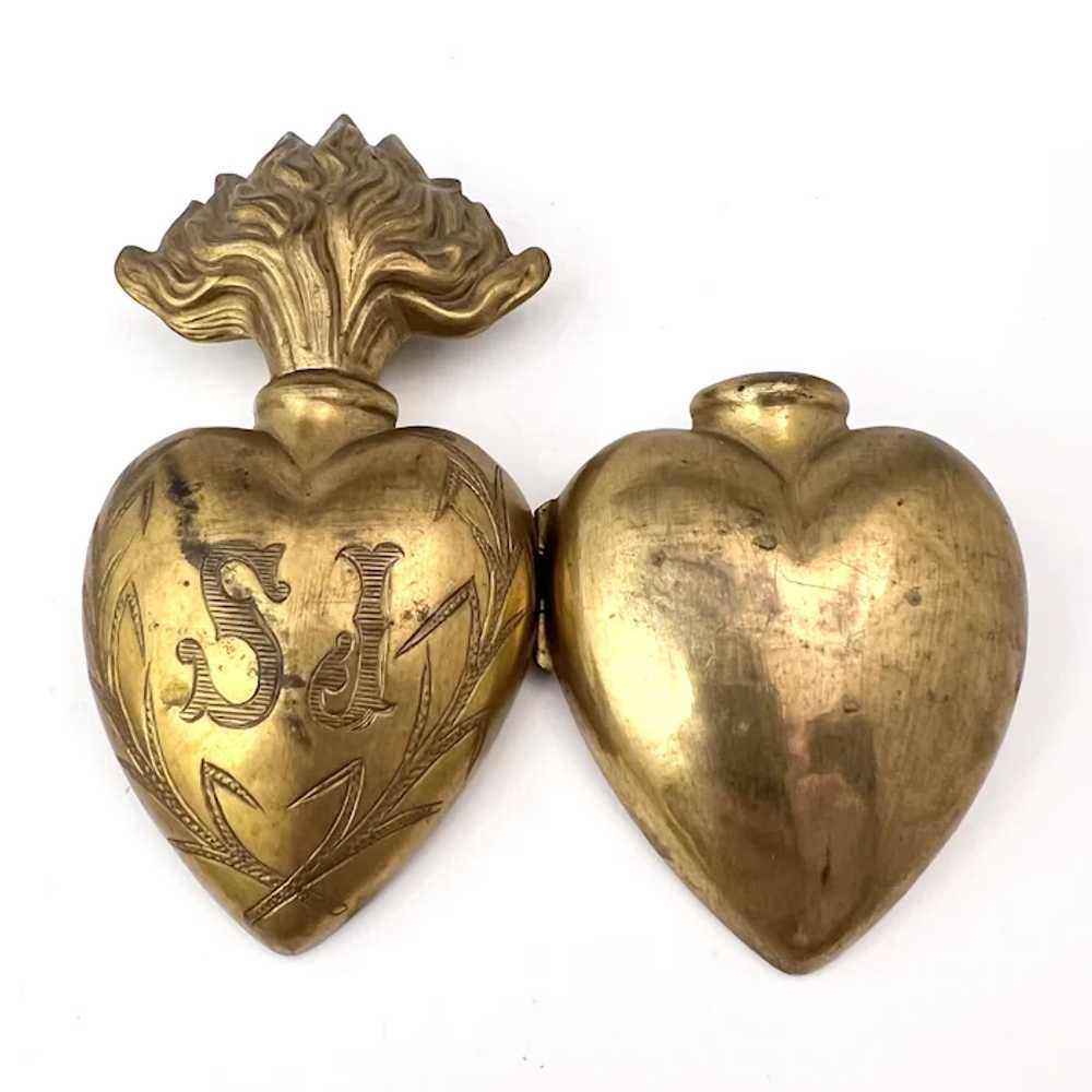 France Antique Large Ex-Voto Sacred Heart Catholi… - image 4