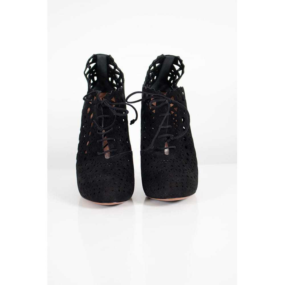 Alaïa Leather lace up boots - image 2