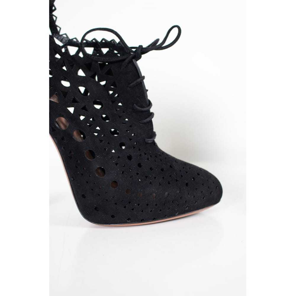 Alaïa Leather lace up boots - image 3