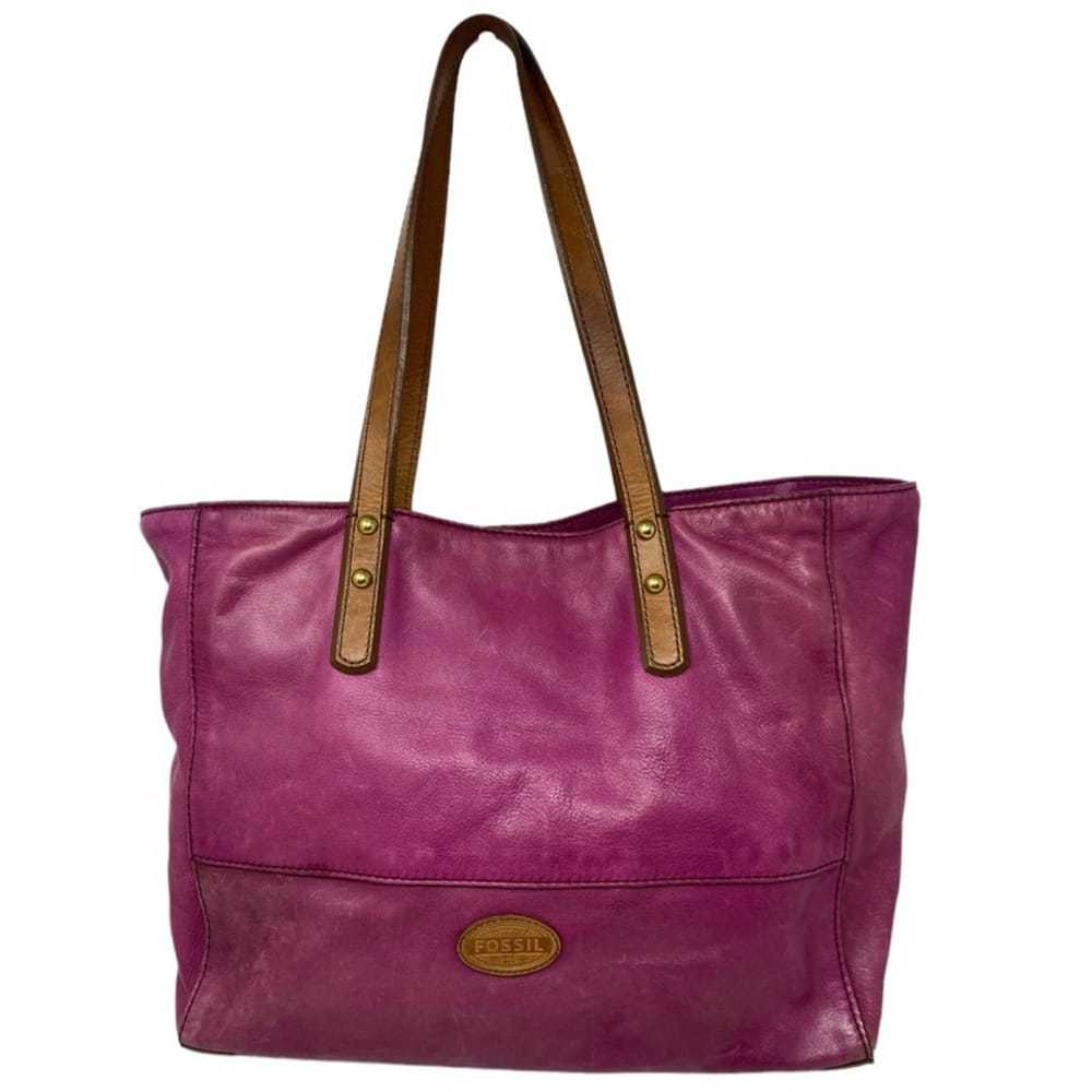 Fossil Leather tote - image 1