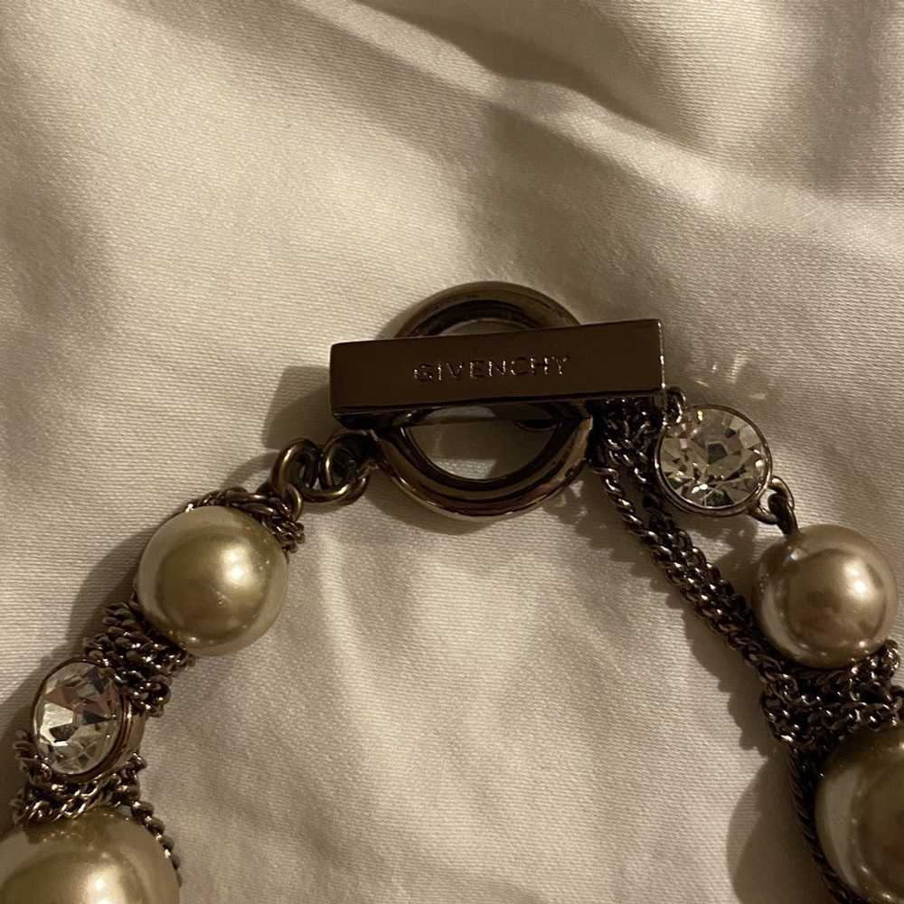 Givenchy × Vintage Givenchy Faux Pearl Bracelet w… - image 2