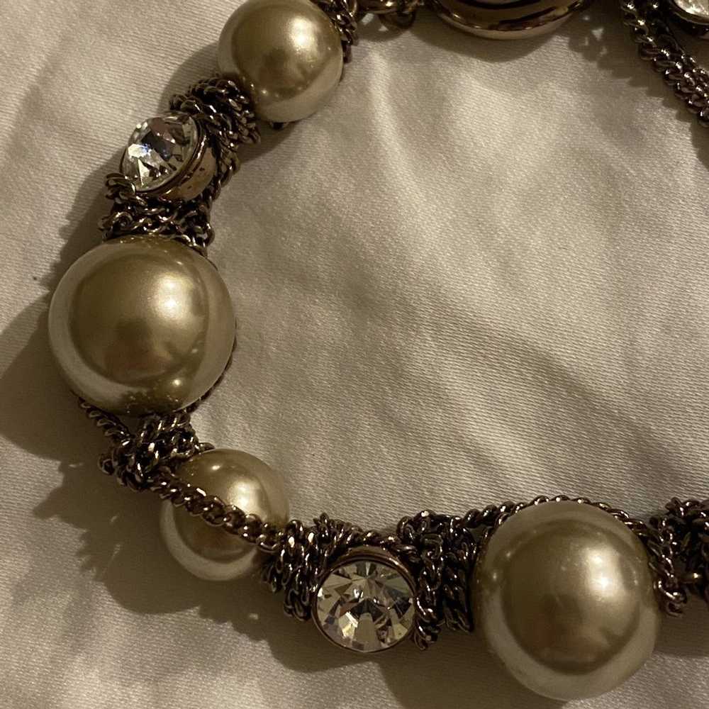 Givenchy × Vintage Givenchy Faux Pearl Bracelet w… - image 3