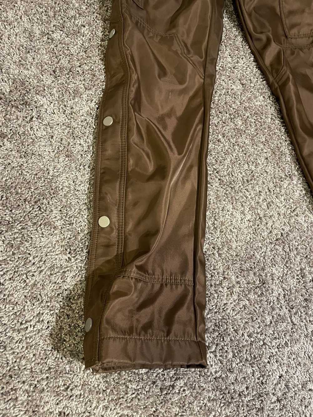 MNML Brown minimal snap zipper pants - image 2