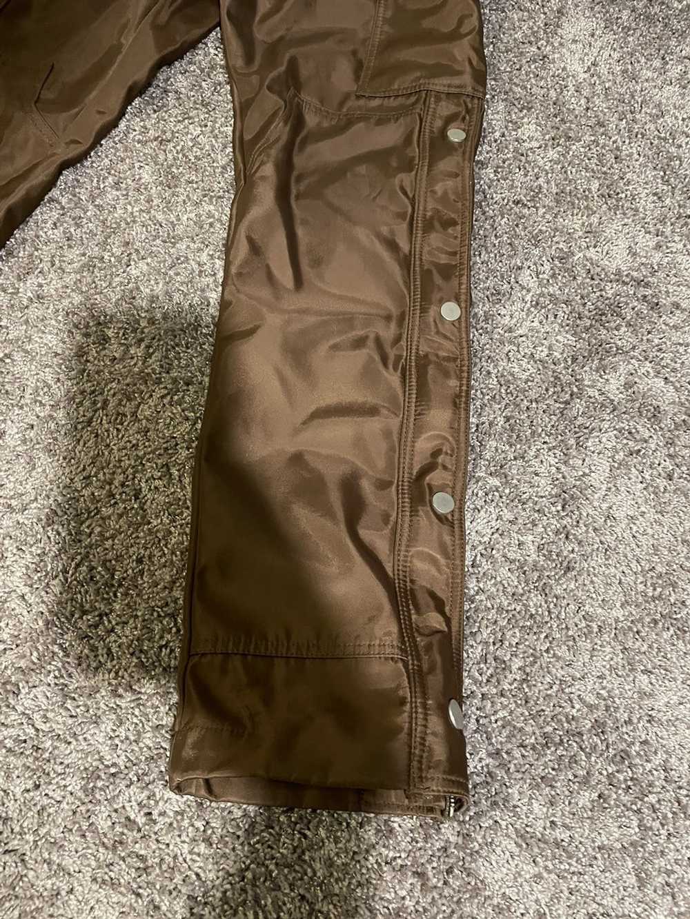 MNML Brown minimal snap zipper pants - image 3