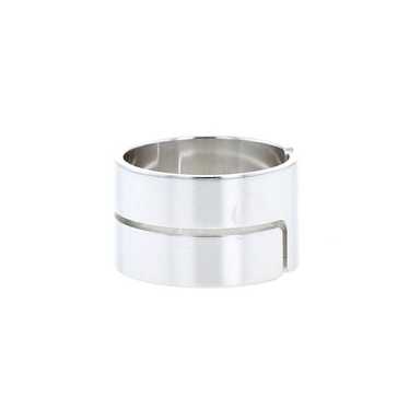 Dinh Van Seventies large model ring in white gold 