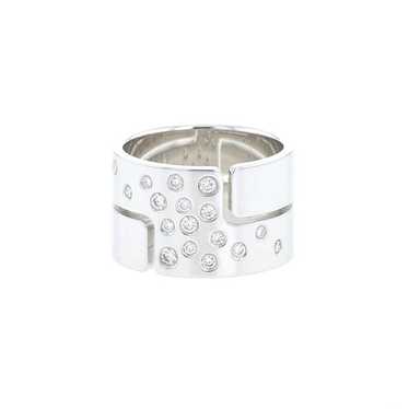 Dinh Van Seventies large model ring in white gold… - image 1