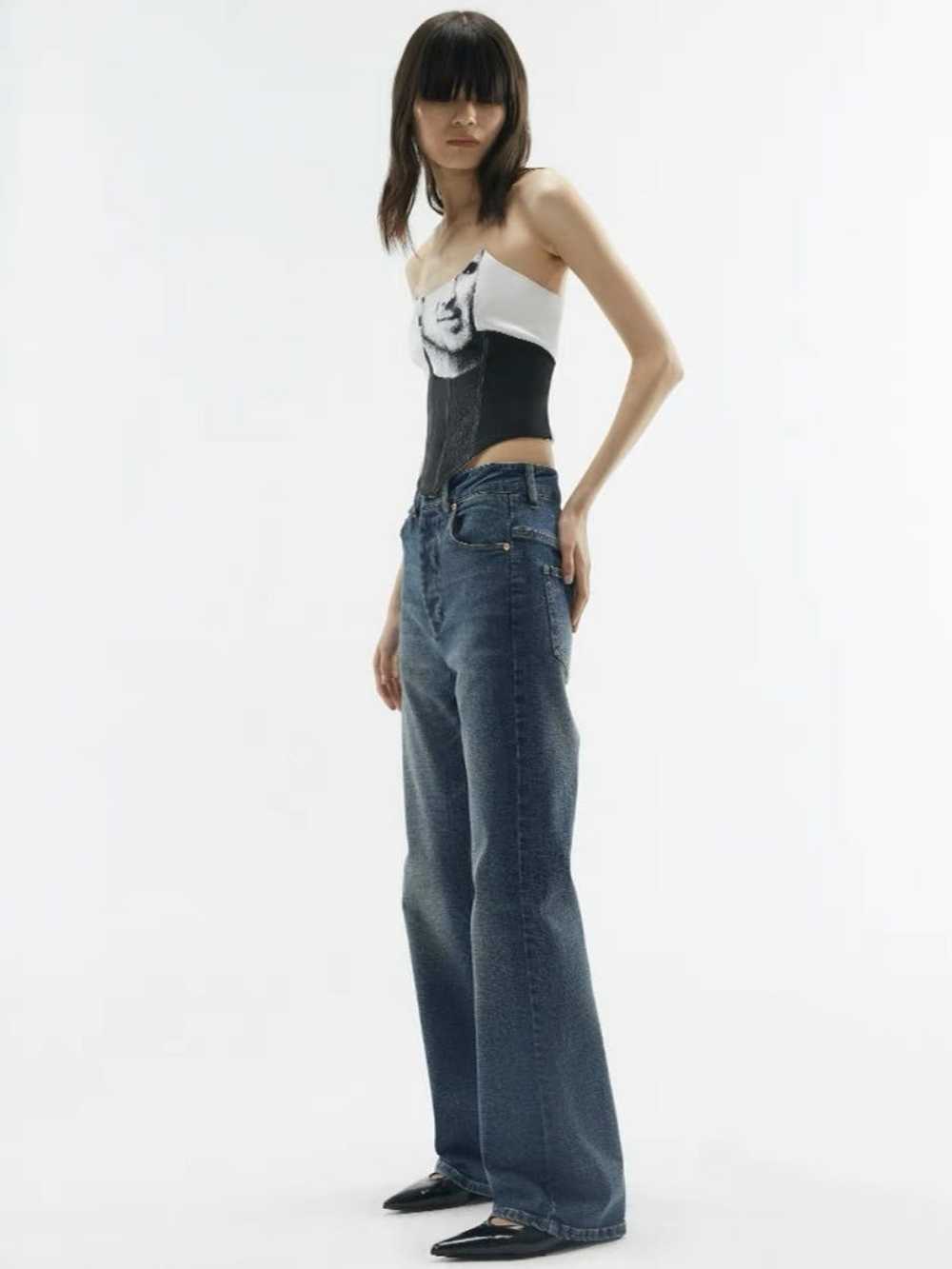 Designer Trinite washed jeans in blue size S - image 3