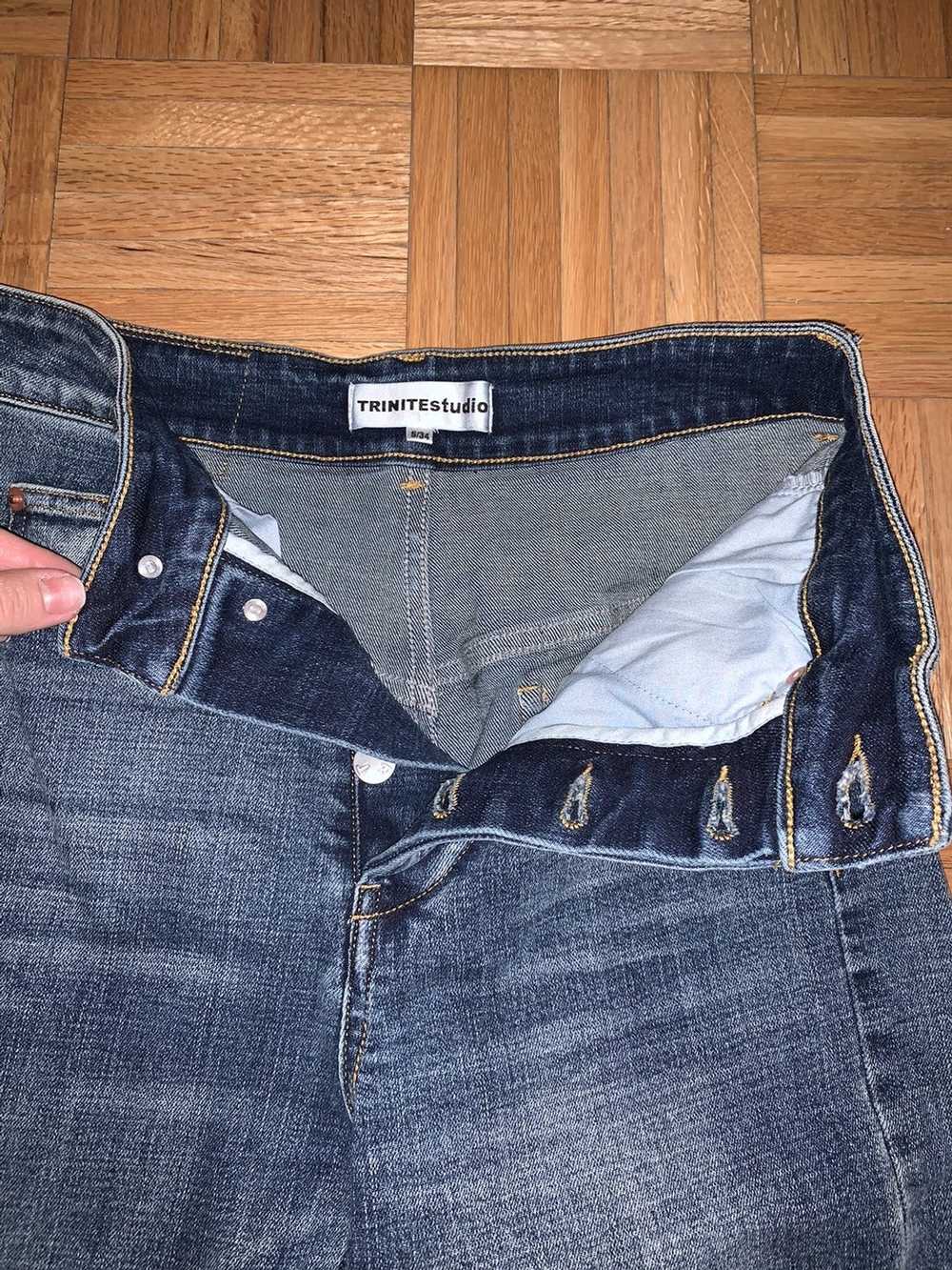 Designer Trinite washed jeans in blue size S - image 8