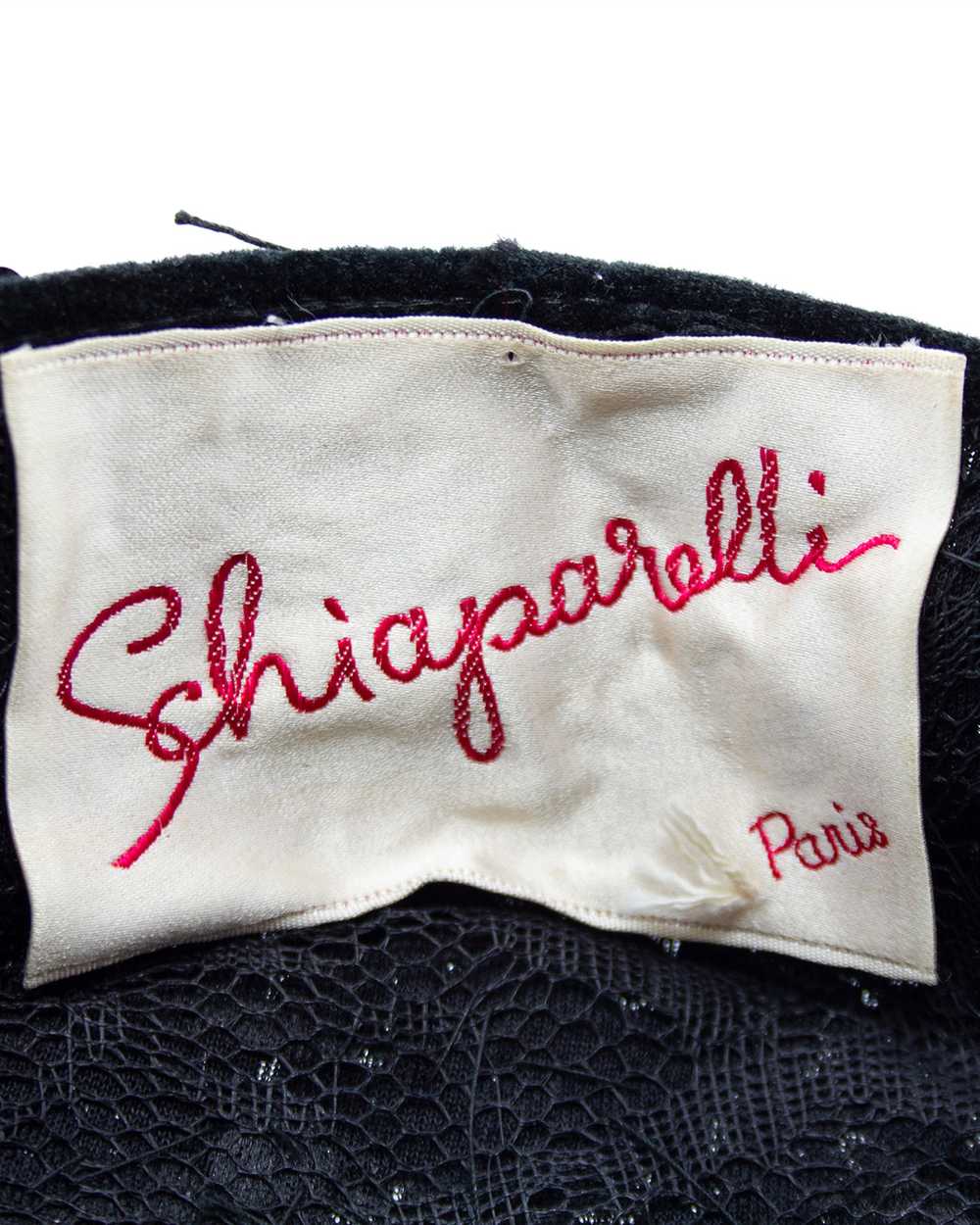 Schiaparelli Black Sequin & Beaded Evening Hat - image 5