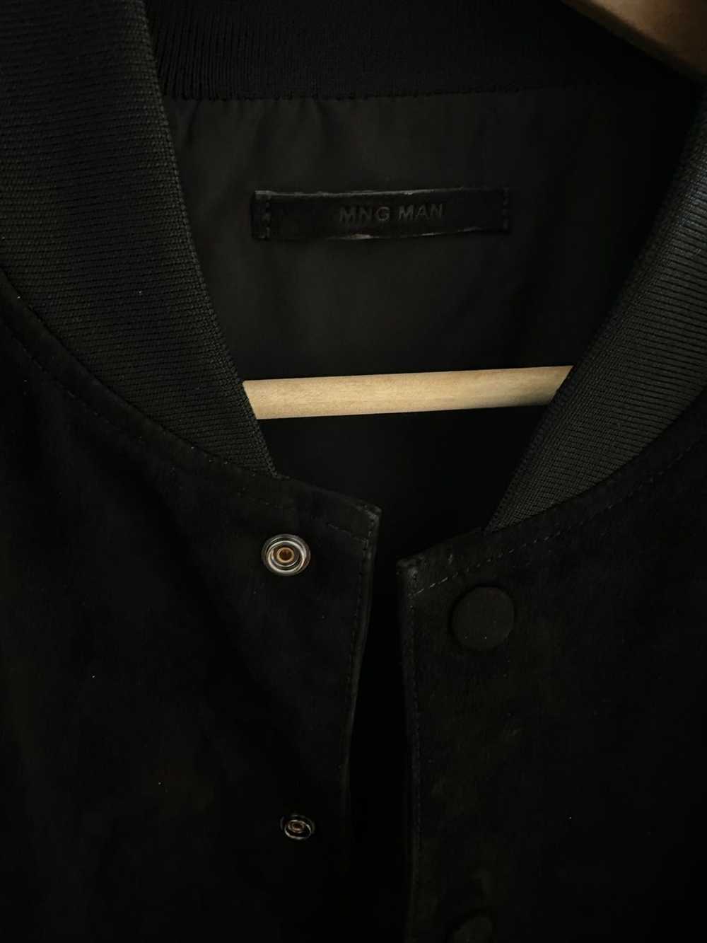 Mango black suede bomber jacket - image 8