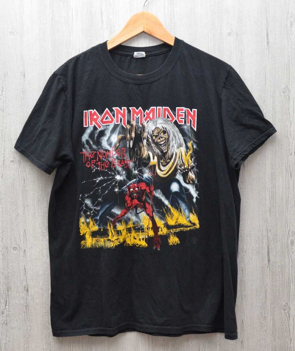 Band Tees × Iron Maiden × Vintage Rare Vintage Ir… - image 1