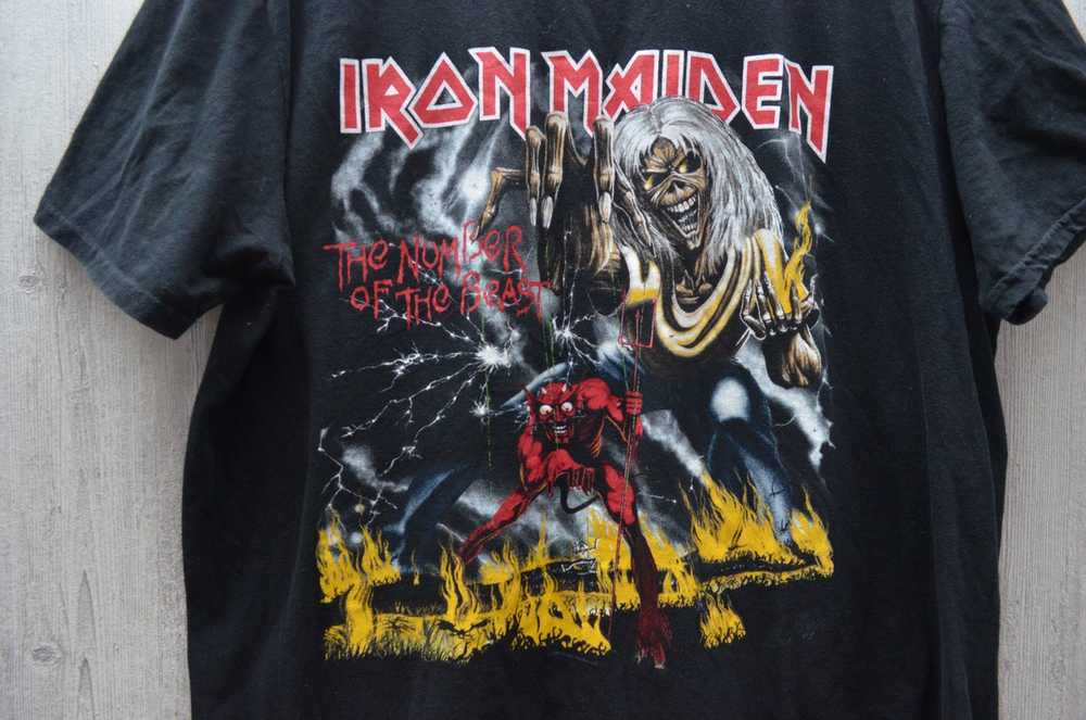 Band Tees × Iron Maiden × Vintage Rare Vintage Ir… - image 2