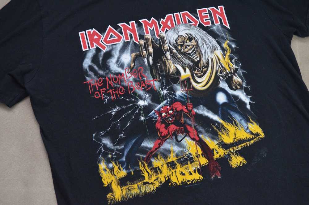 Band Tees × Iron Maiden × Vintage Rare Vintage Ir… - image 3