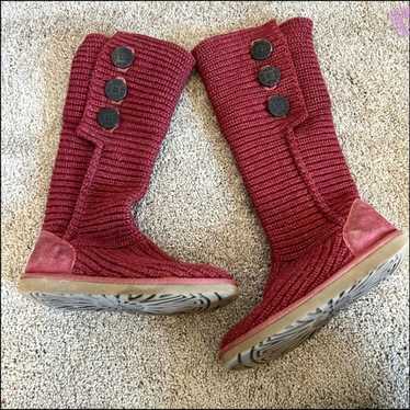 Ugg UGG Wine Classic Cardy Wool Blend Boots. Size… - image 1