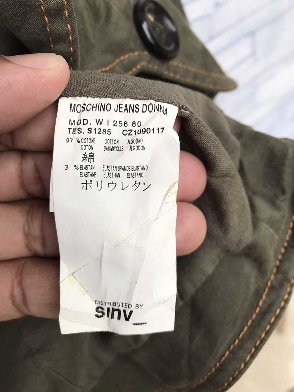 MOSCHINO JEANS モスキーノ　ジャケット　カーキ　刺繍　イタリア製 Moschino Moschino jeans jacket