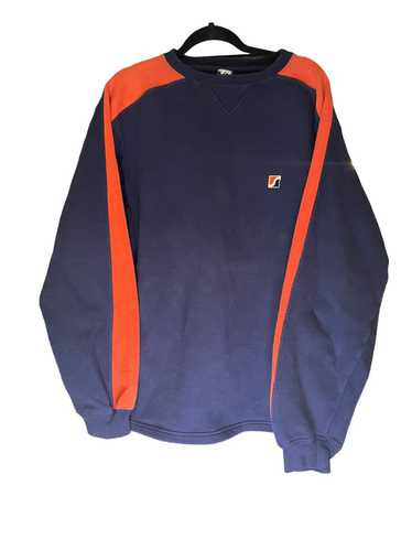 Stussy Navy Pullover Orange detail Xl Vintage rare