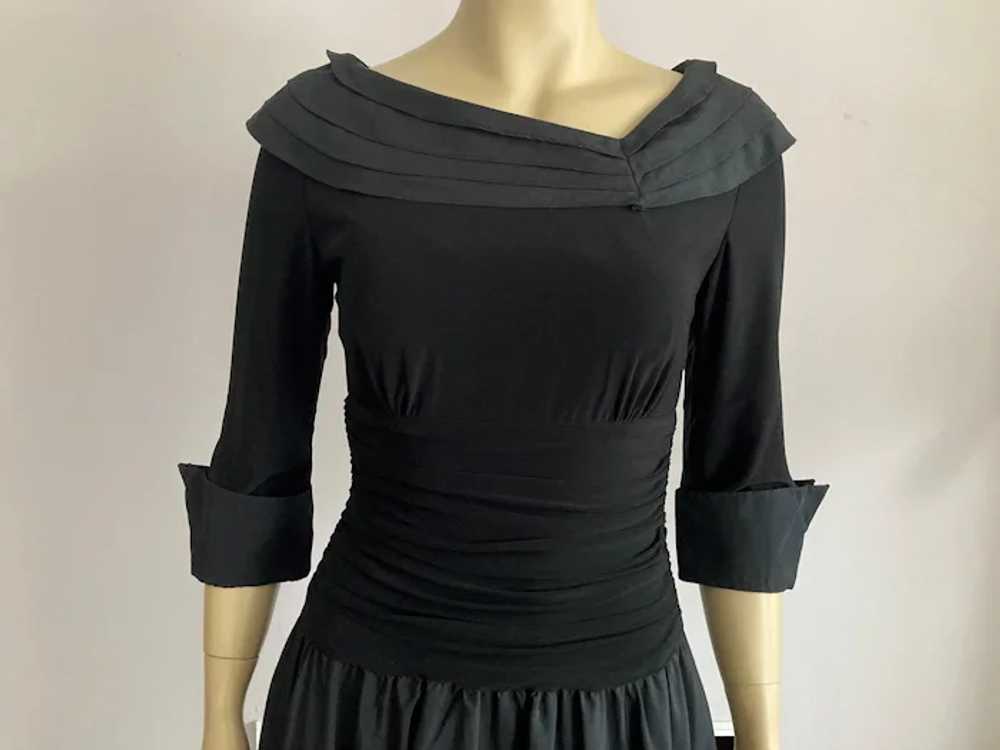 REDUCED Black 1950's Inspired Party Dress With Fu… - image 2