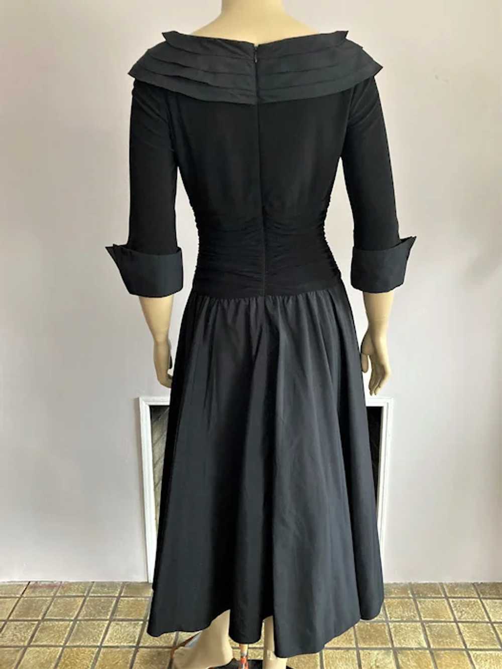 REDUCED Black 1950's Inspired Party Dress With Fu… - image 5