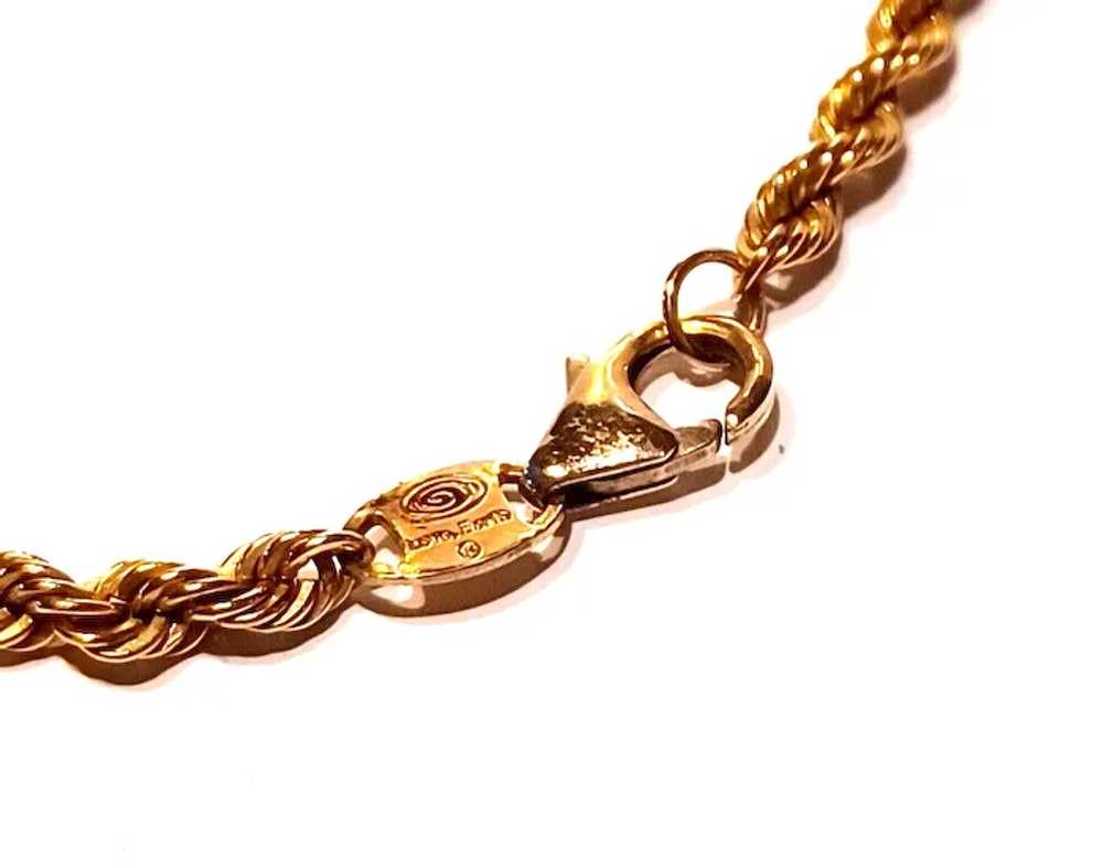 Vintage RL 3.5mm Rope Necklace 1/20 10K Gold Fill… - image 4