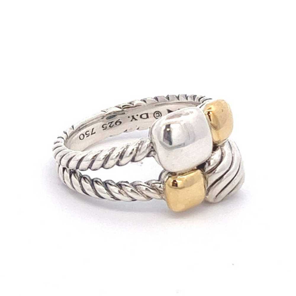 David Yurman Sterling Silver 18K Gold 2-Tone Chic… - image 3