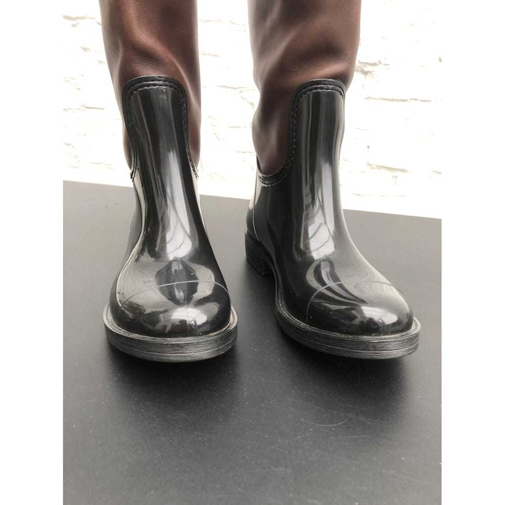 Max Mara Leather wellington boots - image 3