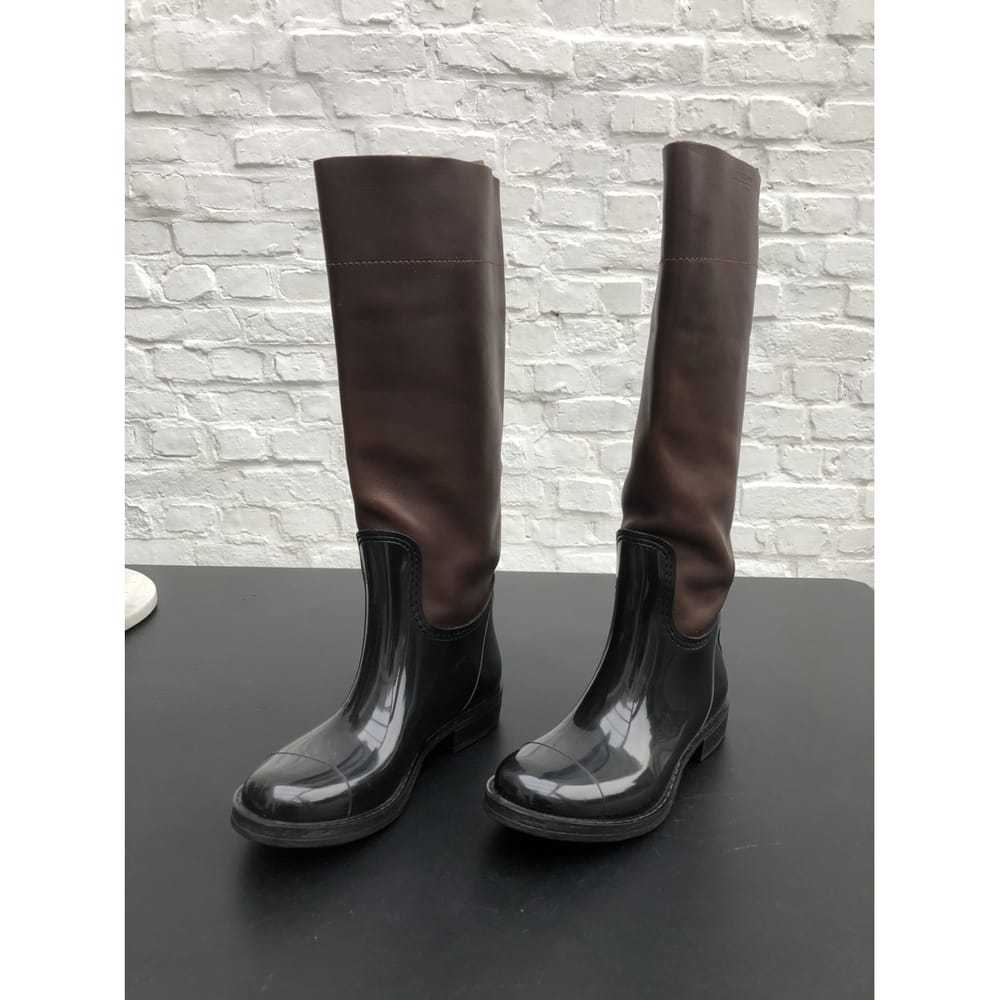 Max Mara Leather wellington boots - image 4