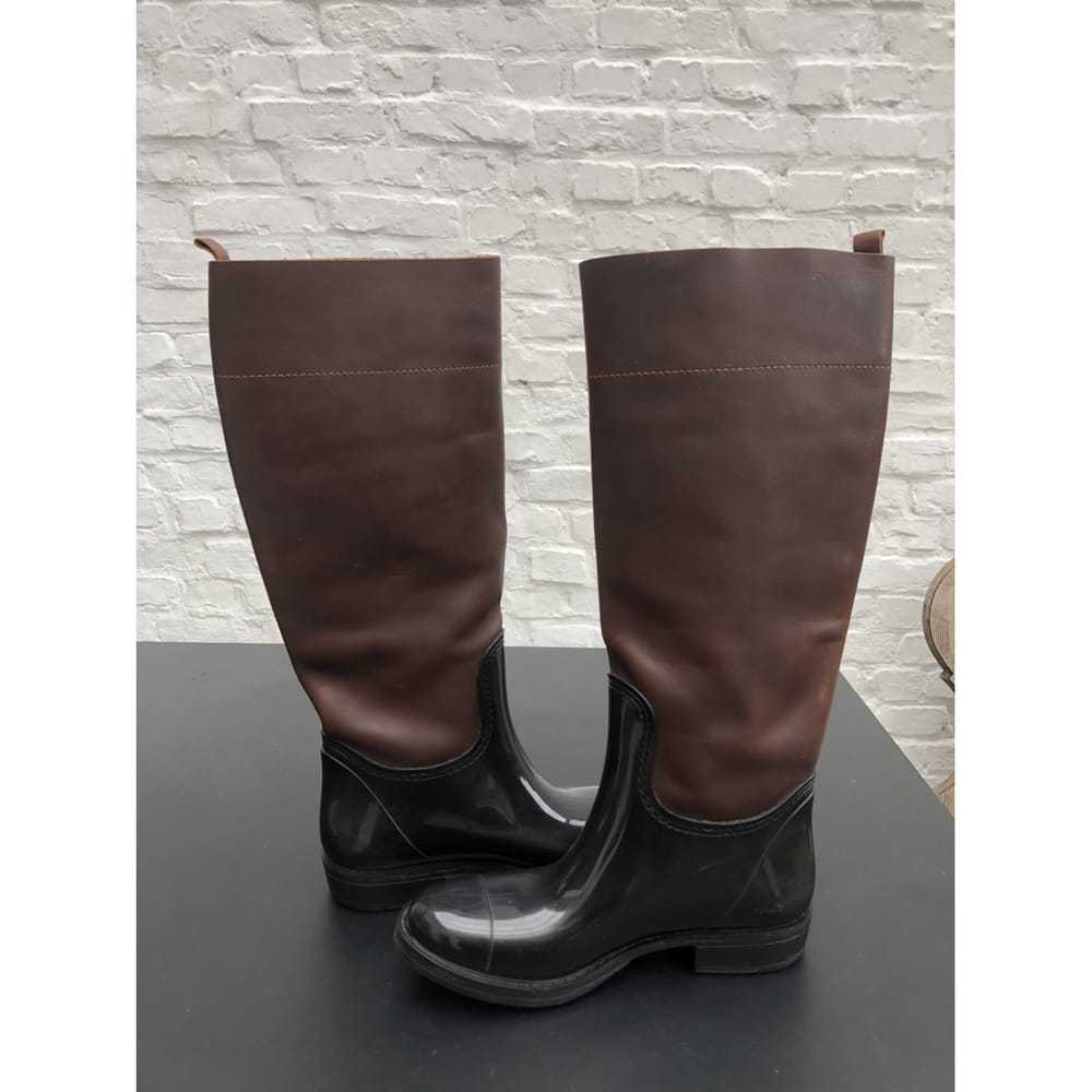 Max Mara Leather wellington boots - image 9