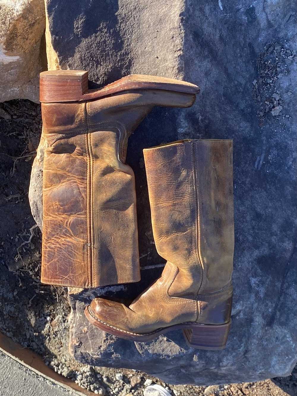 Frye × Vintage Brown leather vintage Frye boots - image 2