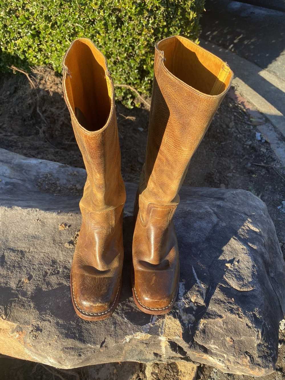 Frye × Vintage Brown leather vintage Frye boots - image 3