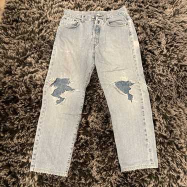 Custom Louis Vuitton vintage mom jeans, The jeans are
