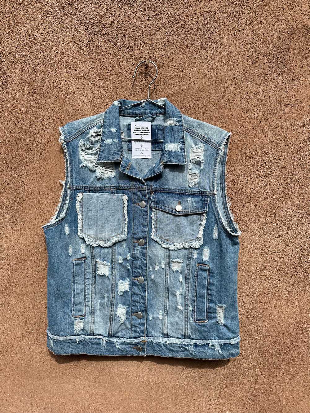 "Worn Out" Denim Vest - image 1