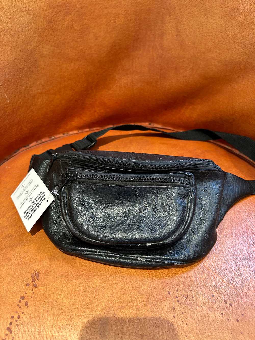 Ostrich Leather Fanny Pack - image 1