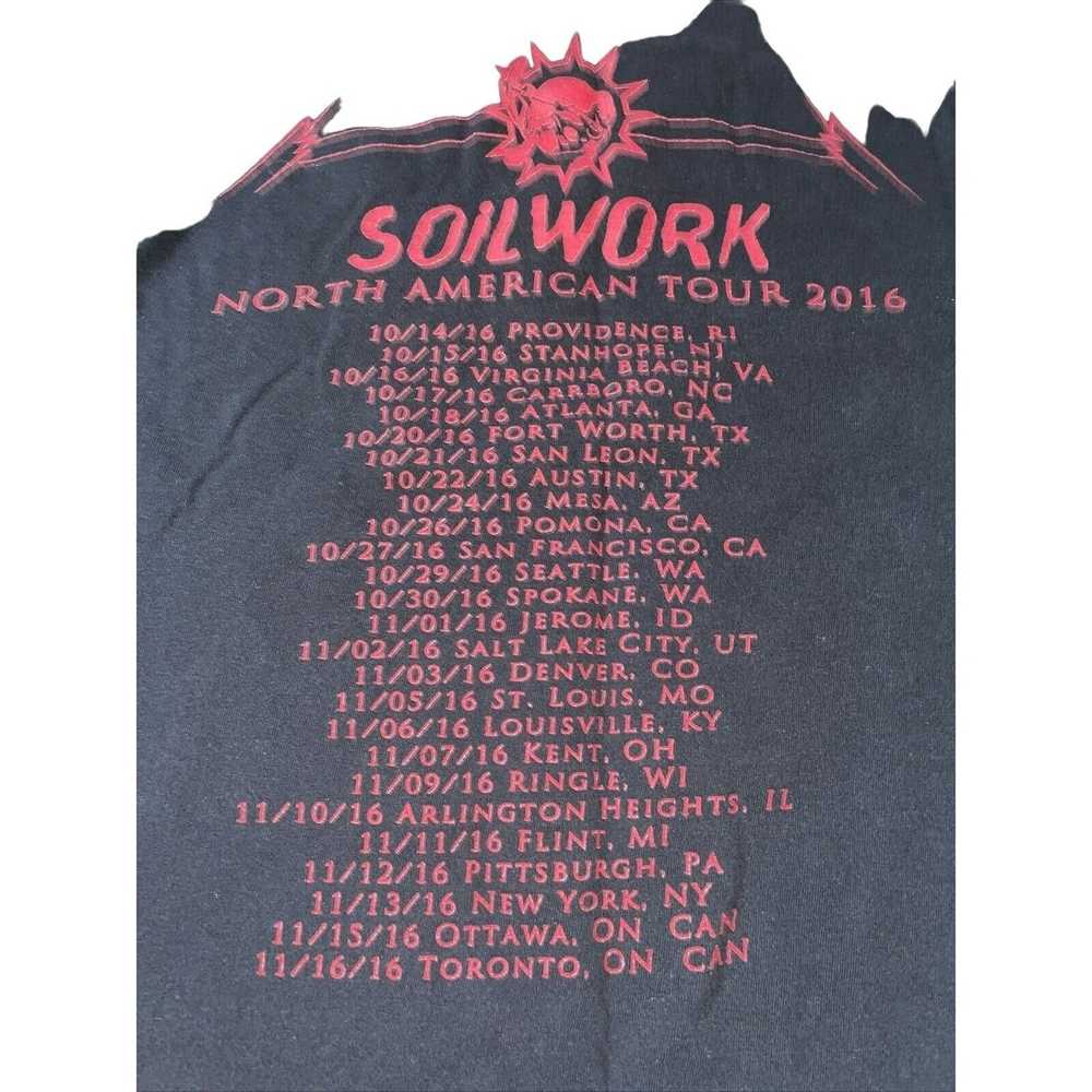 Gildan Mens Soilwork Concert Shirt Top Tee 2016 T… - image 5