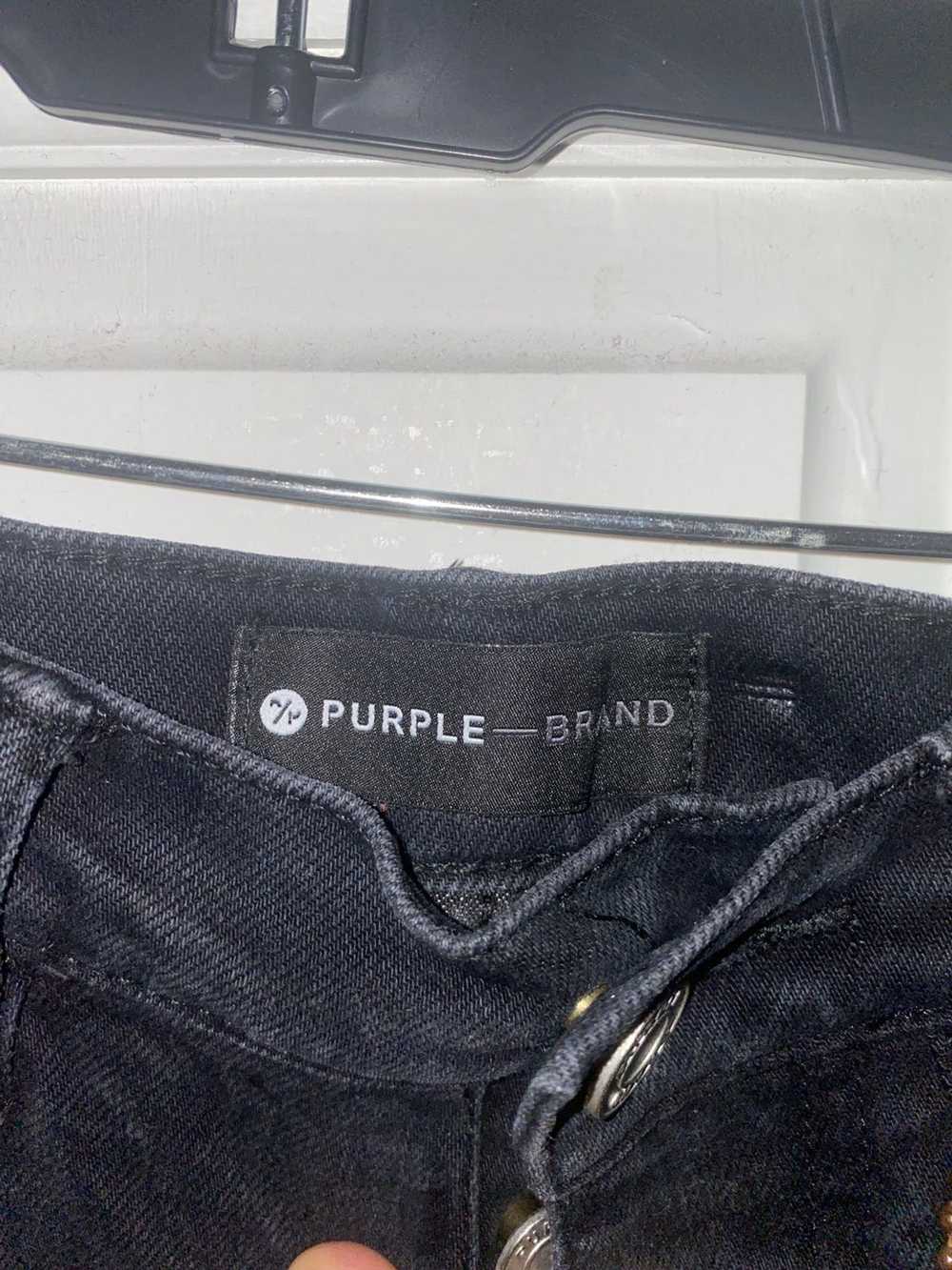 Purple Purple jeans black ripped - image 4