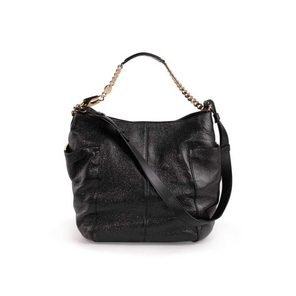 Jimmy Choo JIMMY CHOO Anna Leather Shoulder Bag w… - image 1