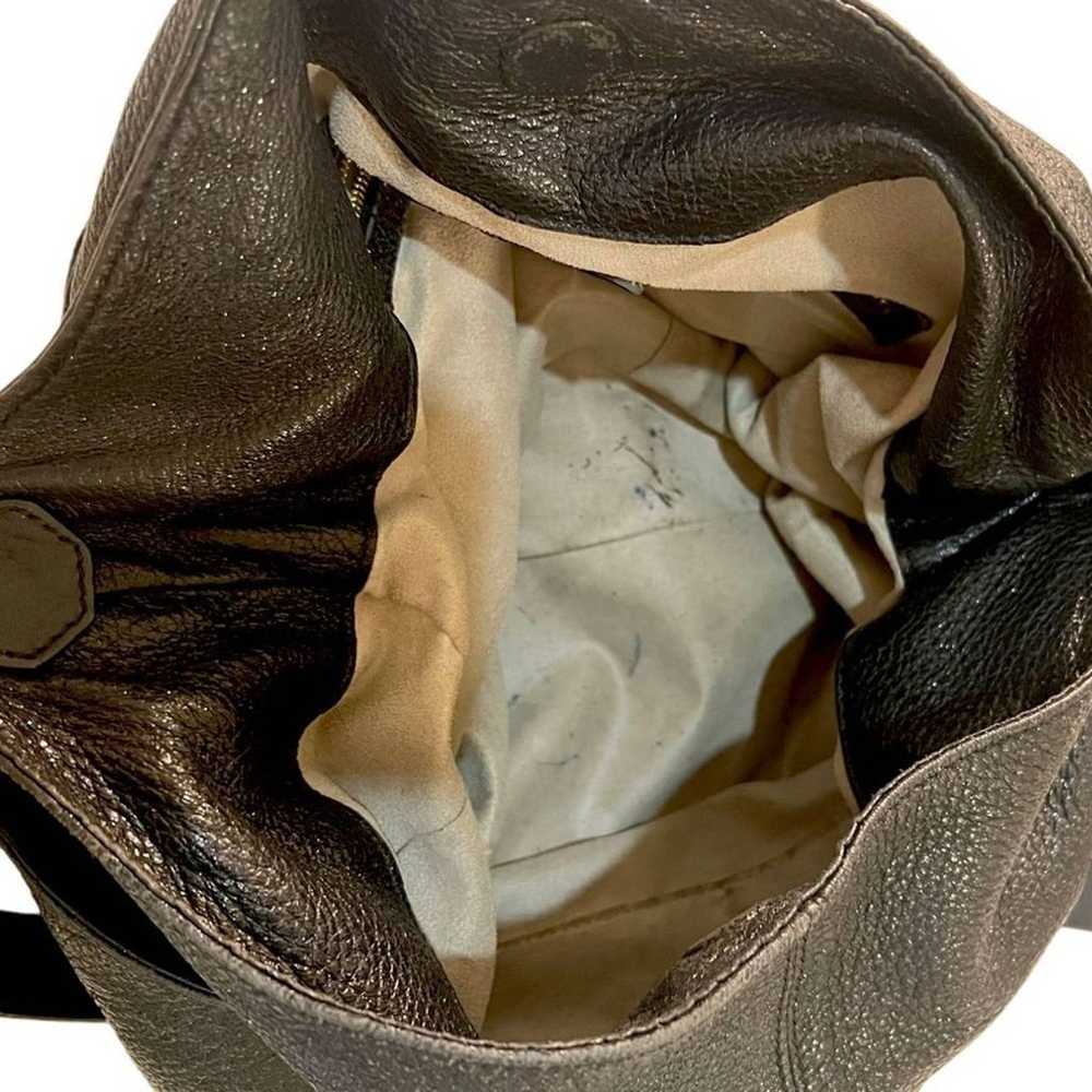Jimmy Choo JIMMY CHOO Anna Leather Shoulder Bag w… - image 8