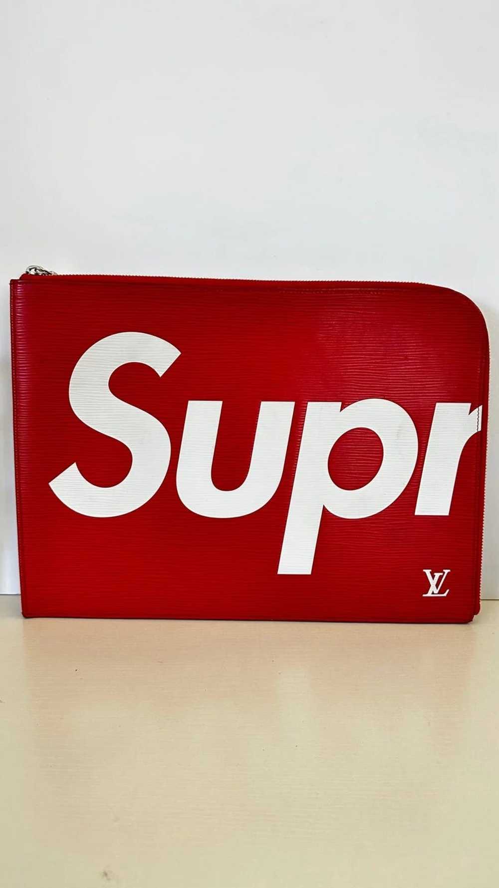 Supreme x Louis Vuitton Monogram Scarf Red - SS17 - US