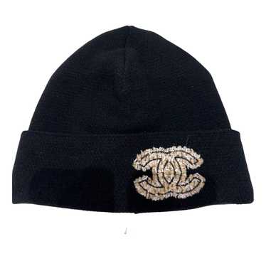 CHANEL シャネル ニットキャップ・ビーニー 57 4100124F0043 CHANEL シャネル ニットキャップ ブラック カシミア